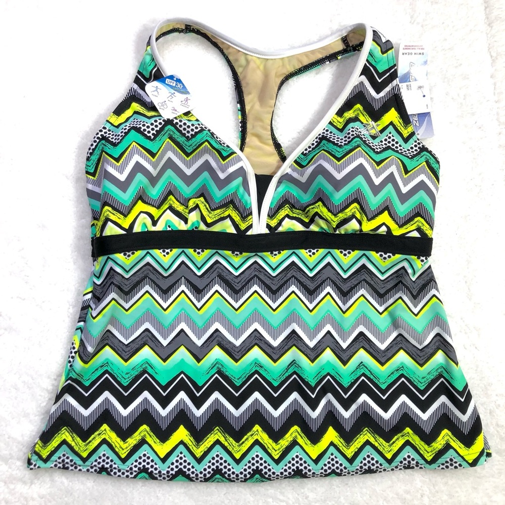 ZeroXposur Chevron Swim Gear Top